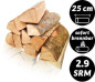 Preview: 2,9 SRM Buchenholz in 25cm Holzlänge, kammergetrocknet als loses Schüttgut